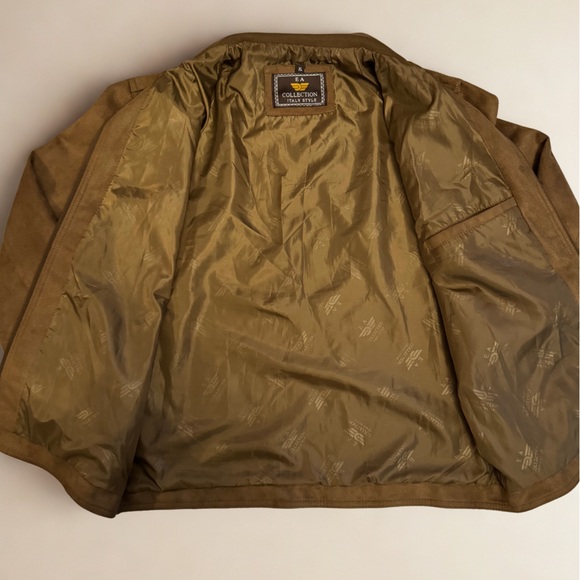 Men’s EA Collection Italy Style Suede Jacket – Size XL - Picture 6 of 10